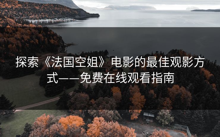探索《法国空姐》电影的最佳观影方式——免费在线观看指南